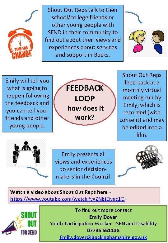 Shout Out Reps talk to their school/college friends or other young people with SEND