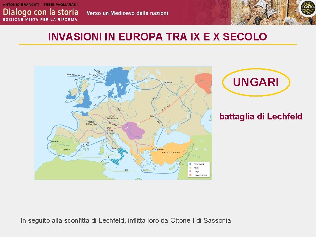 INVASIONI IN EUROPA TRA IX E X SECOLO UNGARI battaglia di Lechfeld In seguito