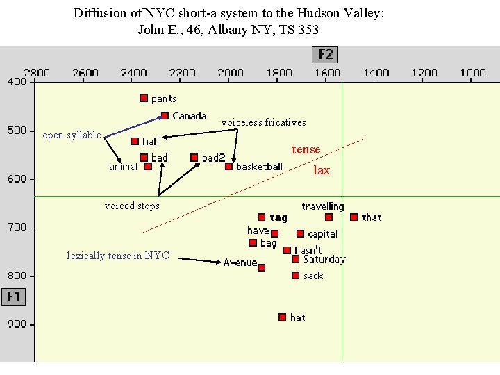 Diffusion of NYC short-a system to the Hudson Valley: John E. , 46, Albany