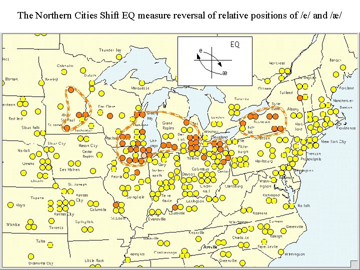 The Northern Cities Shift EQ measure reversal of relative positions of /e/ and /æ/