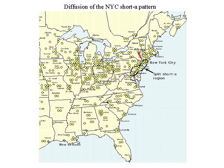 Diffusion of the NYC short-a pattern 