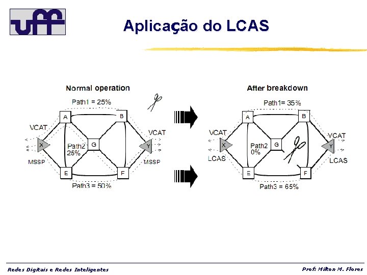 Aplicação do LCAS Redes Digitais e Redes Inteligentes Prof: Milton M. Flores 