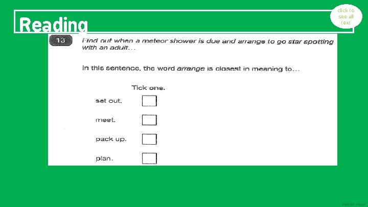 Reading click to see all text 