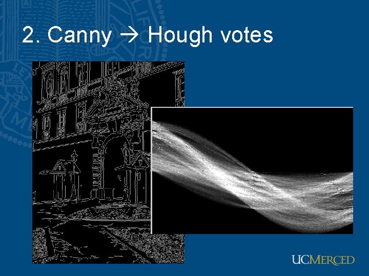 2. Canny Hough votes 2. Canny Hough votes