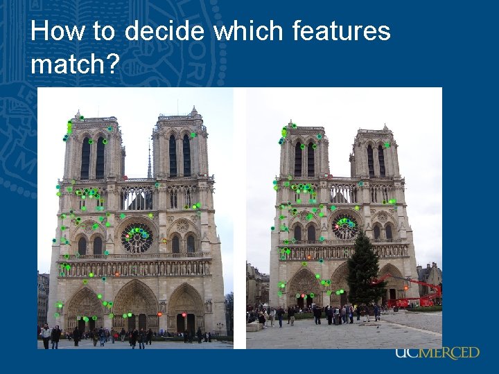 How to decide which features match? How to decide which features match?