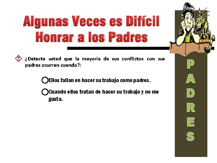 Algunas Veces es Difícil Honrar a los Padres ´ ¿Detecta usted que la mayoría