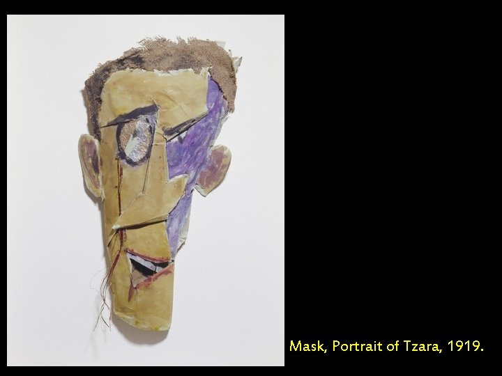Mask, Portrait of Tzara, 1919. 