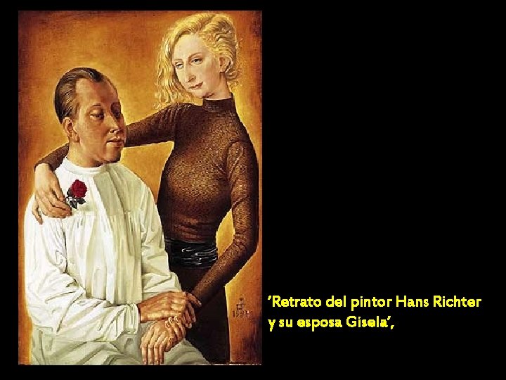 ’Retrato del pintor Hans Richter y su esposa Gisela’, 