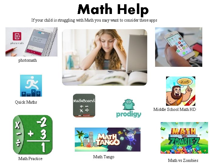 Math Help If your child is struggling with Math you may want to consider