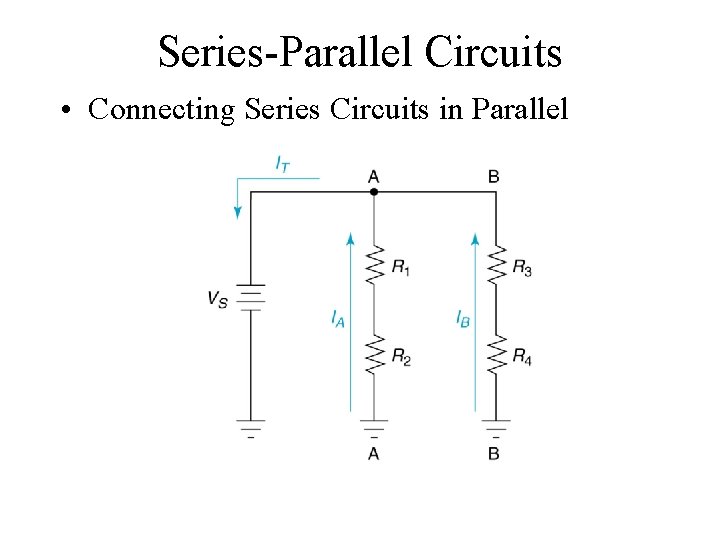 Series-Parallel Circuits • Connecting Series Circuits in Parallel Insert Figure 6. 3 