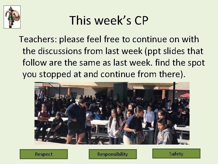 This week’s CP Teachers: please feel free to continue on with the discussions from