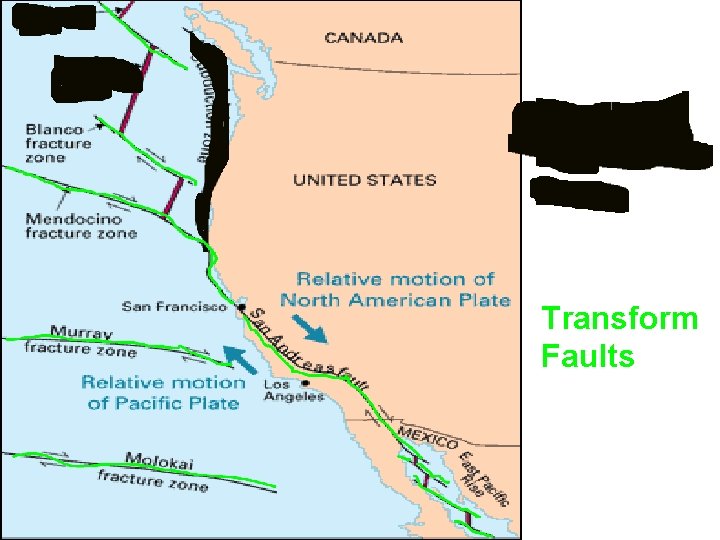 Cascadia Subduction Zone Transform Faults 