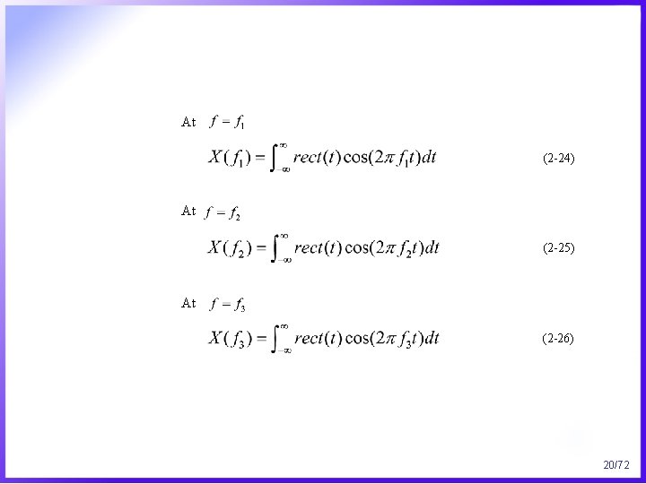 At (2 -24) At (2 -25) At (2 -26) 20/72 