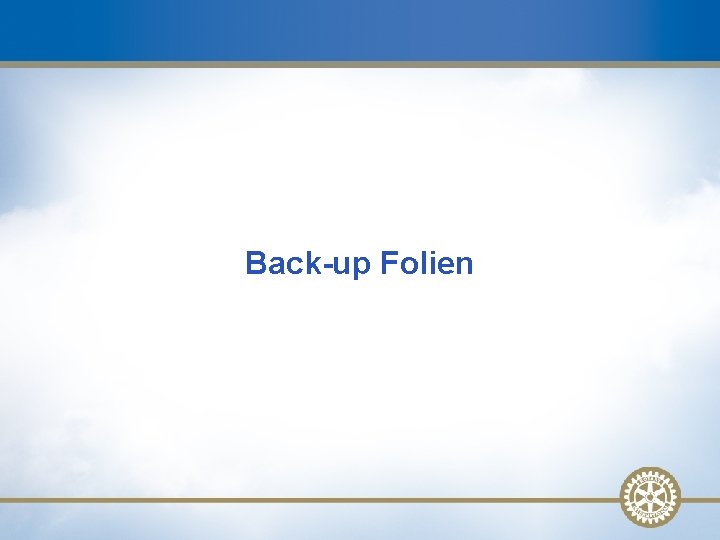 Back-up Folien 