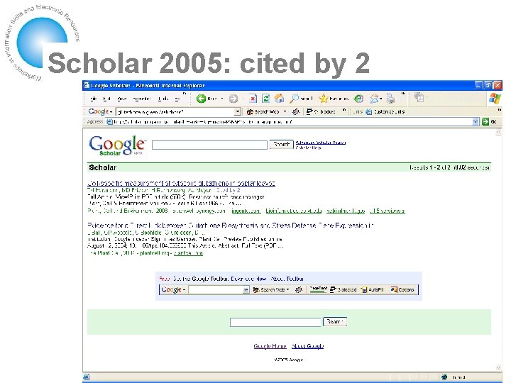 Scholar 2005: cited by 2 