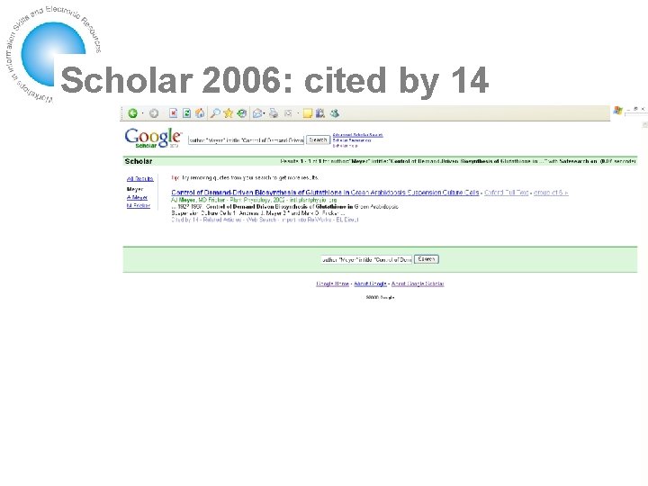 Scholar 2006: cited by 14 