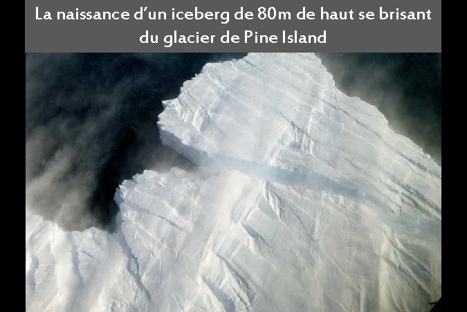 La naissance d’un iceberg de 80 m de haut se brisant du glacier de