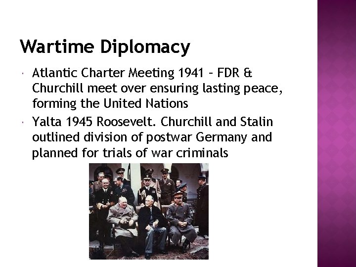 Wartime Diplomacy Atlantic Charter Meeting 1941 – FDR & Churchill meet over ensuring lasting