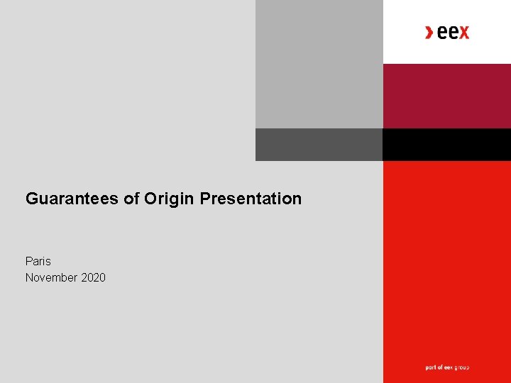Guarantees of Origin Presentation Paris November 2020 