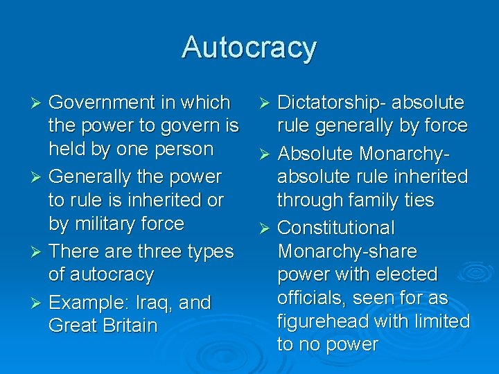 Principles of Government Systems Forms and Types Standard