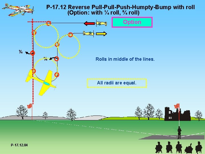 P-17. 12 Reverse Pull-Push-Humpty-Bump with roll (Option: with ¼ roll, ¾ roll) Option ¼