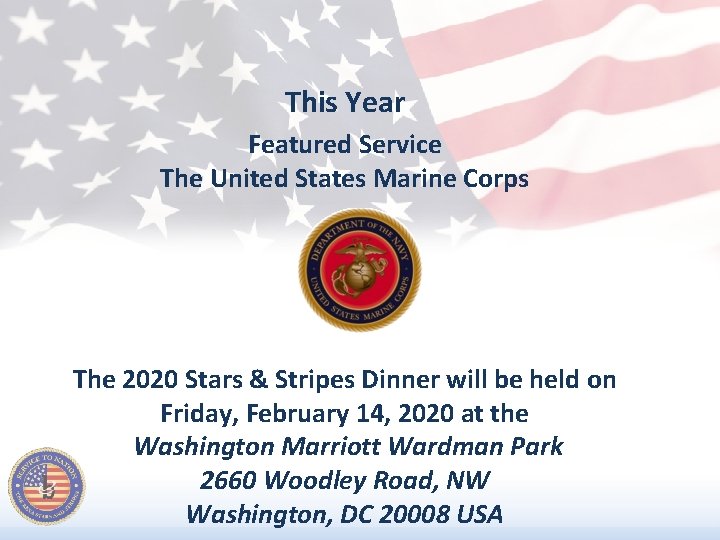 This Year Featured Service The United States Marine Corps The 2020 Stars & Stripes
