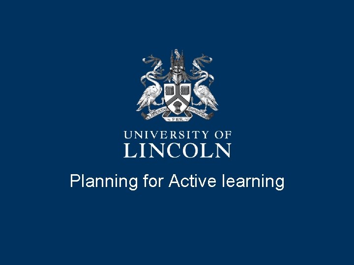 Planning for Active learning 