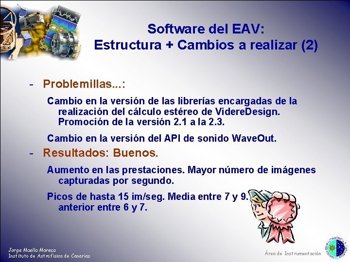 Software del EAV: Estructura + Cambios a realizar (2) - Problemillas. . . :