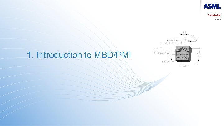 Confidential Slide 4 1. Introduction to MBD/PMI 