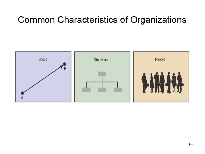 Common Characteristics of Organizations 1– 4 