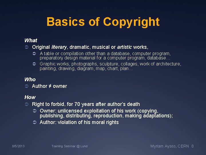 Open Source Software Copyright Example Open Source Software Open Source Hardware licensing A