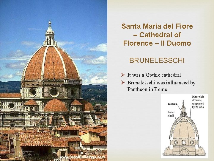 Santa Maria del Fiore – Cathedral of Florence – Il Duomo BRUNELESSCHI Ø It