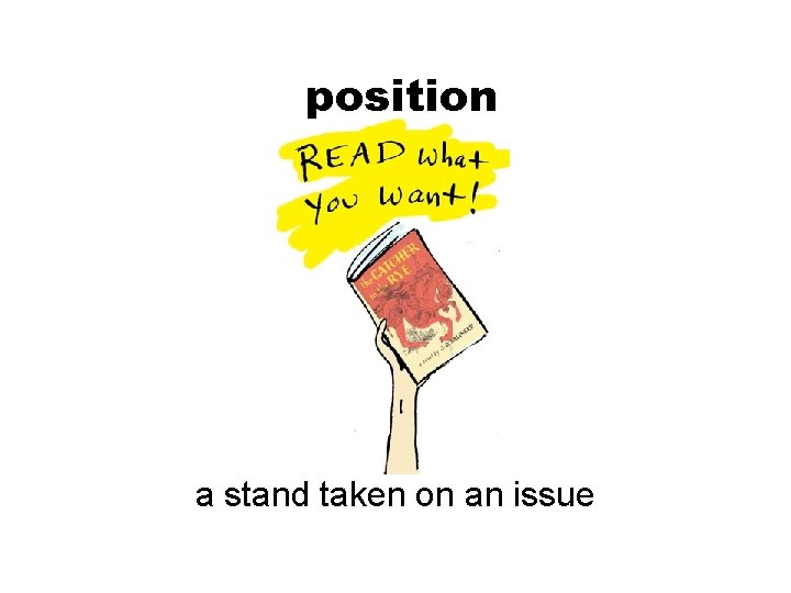 position a stand taken on an issue 