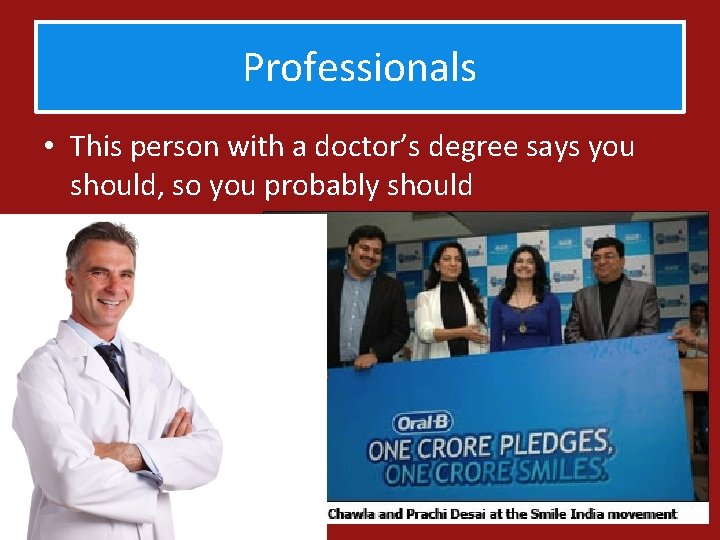 Professionals • This person with a doctor’s degree says you should, so you probably