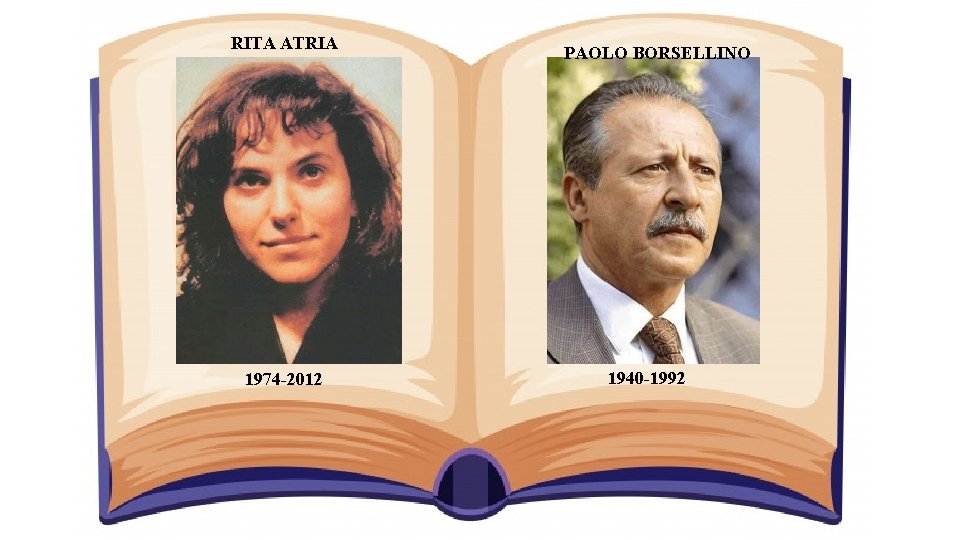 RITA ATRIA 1974 -2012 PAOLO BORSELLINO 1940 -1992 