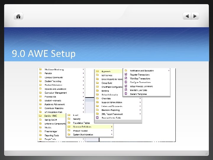 9. 0 AWE Setup 