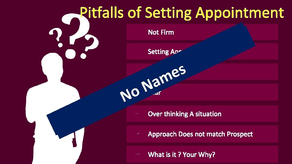 Pitfalls of Setting Appointment Not Firm Setting Appointment Socialy E Follow A up G