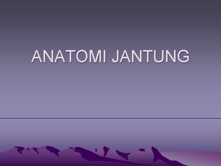 ANATOMI JANTUNG 