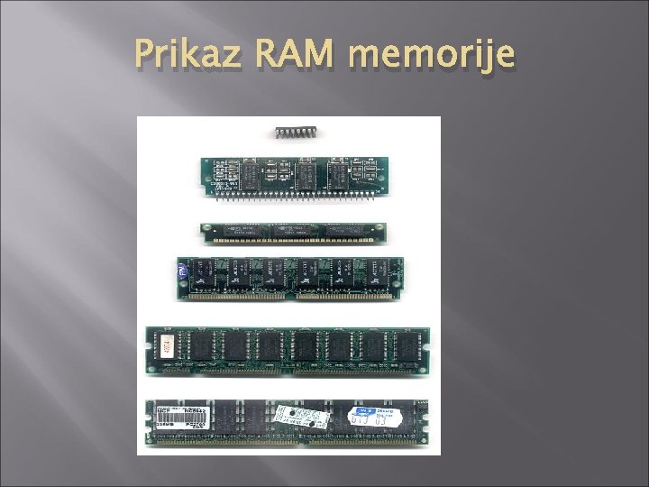 Prikaz RAM memorije 
