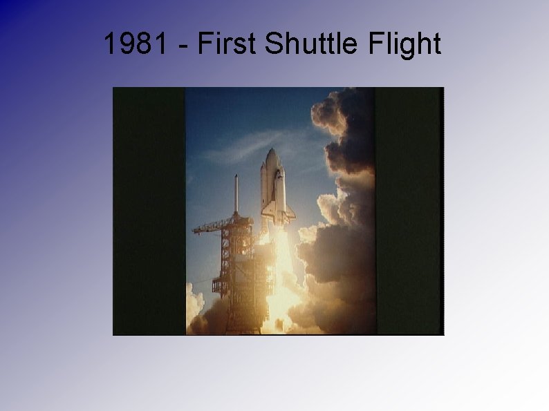 1981 - First Shuttle Flight 