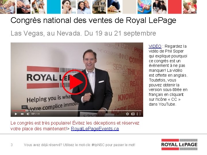 Congrès national des ventes de Royal Le. Page Las Vegas, au Nevada. Du 19