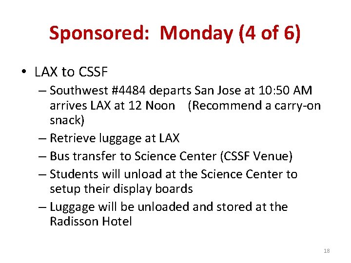 Sponsored: Monday (4 of 6) • LAX to CSSF – Southwest #4484 departs San Sponsored: Monday (4 of 6) • LAX to CSSF – Southwest #4484 departs San