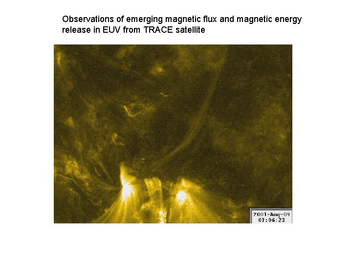 Observations of emerging magnetic flux and magnetic energy release in EUV from TRACE satellite