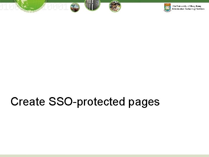 Create SSO-protected pages 