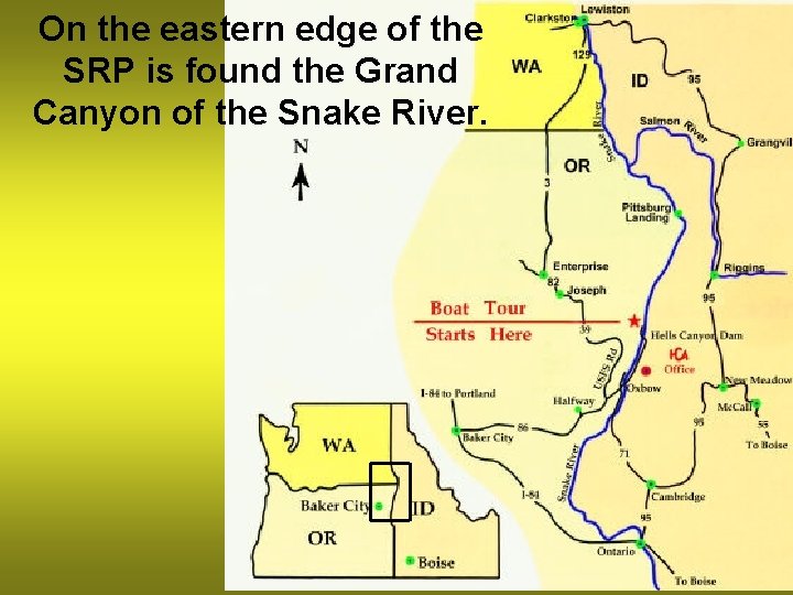 On the eastern edge of the SRP is found the Grand Canyon of the