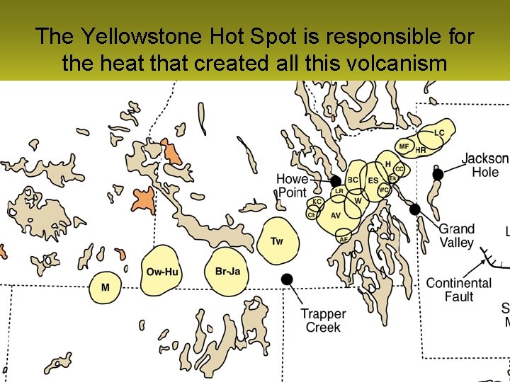 The Yellowstone Hot Spot is responsible for the heat that created all this volcanism
