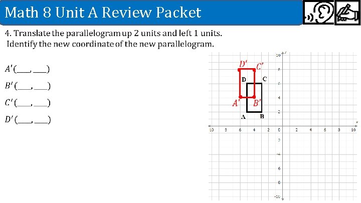 Math 8 Unit A Review Packet 