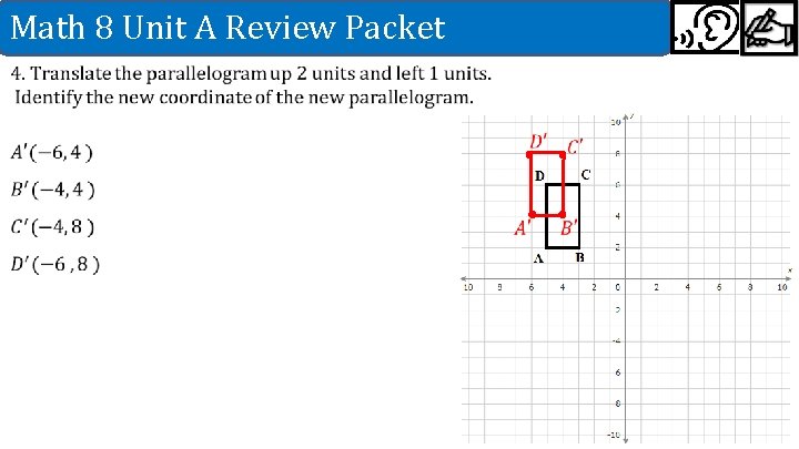 Math 8 Unit A Review Packet 