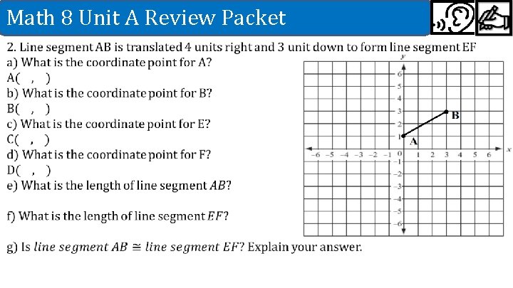 Math 8 Unit A Review Packet 