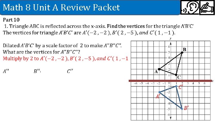 Math 8 Unit A Review Packet 